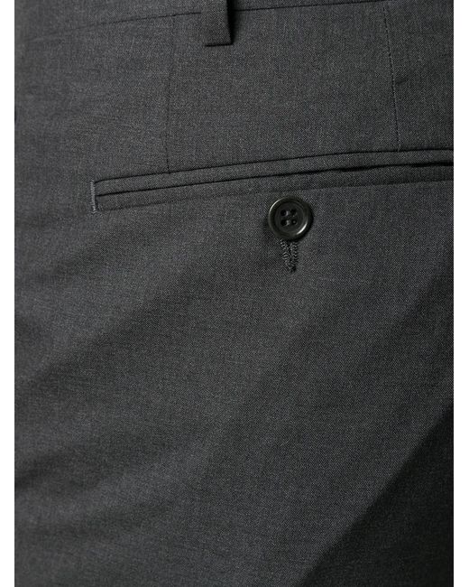 Canali Gray Tailored Trousers for men