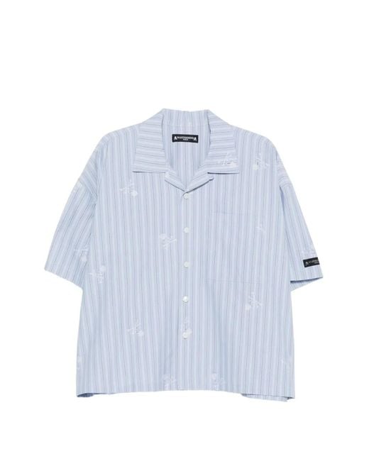 MASTERMIND WORLD Blue Striped Shirt for men