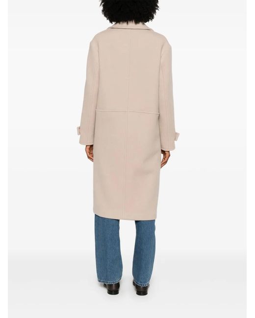 Fay Natural Single-Breasted Coat