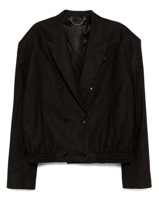 Martine Rose Black Double-Breasted Blazer for men