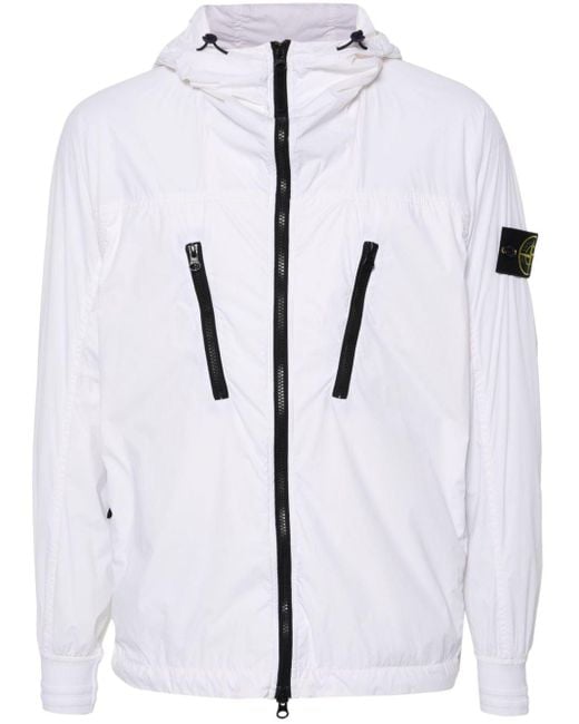 Stone Island White Jackets for men