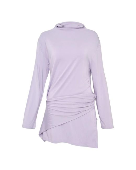 Hache Purple Multiway Back Hole Dress