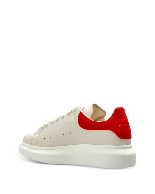 McQueen White Lace-Up Platform Sneakers