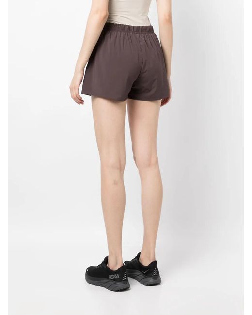 Fear Of God Purple Logo-Print Drawstring-Waist Shorts
