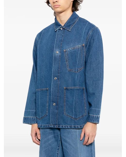 Setchu Blue Denim Jacket for men