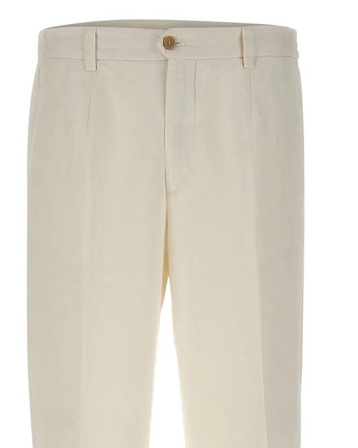 Briglia 1949 Natural Portofinod Tapered Trousers for men