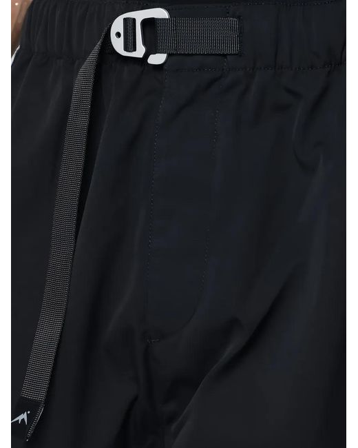 Purple Mountain Observatory Black Elastic-Waist Trousers for men