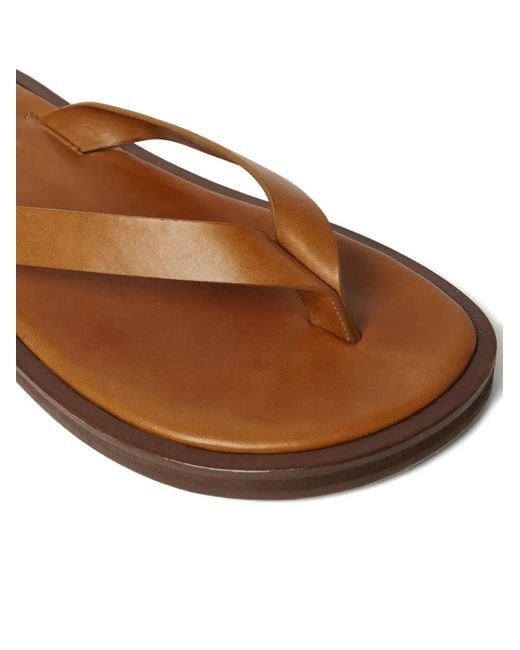 Studio Nicholson Brown Sandales Curren En Cuir for men