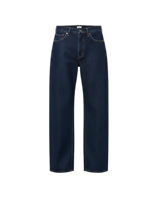 Agolde Blue Rinse-Wash Denim Jeans