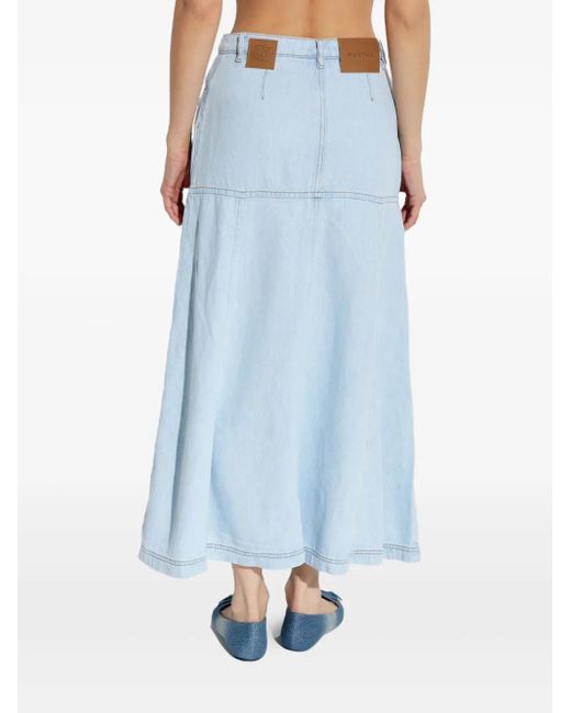 Falda larga Tuxya vaquera Munthe de color Blue