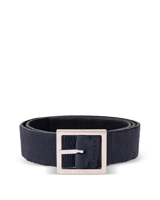 Orciani Blue Textured Buckle-Fastening Belts for men