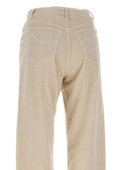 Kaos Natural Button-Fastening Corduroy Trousers