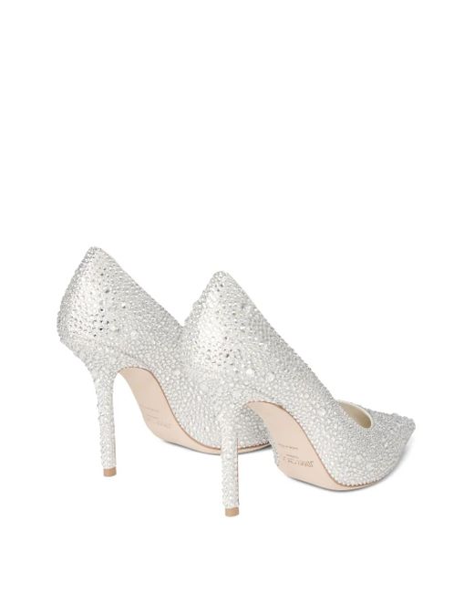 Jimmy Choo White Escarpins Love 100 À Bout Pointu