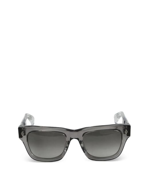 Chrome Hearts Gray Lsquare-Frame Sunglasses
