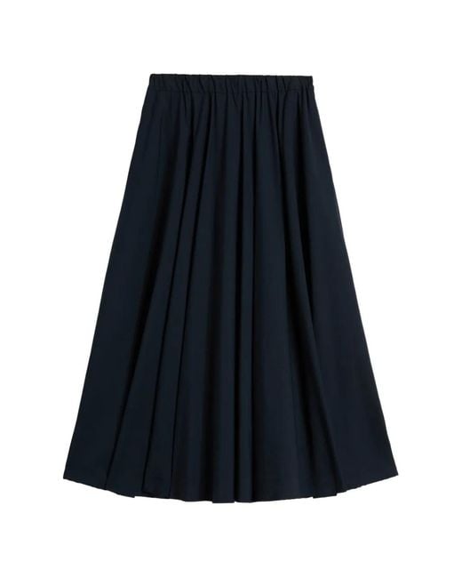 Aspesi Blue Elasticated-Waistband Skirt