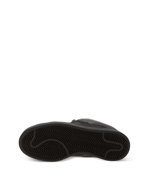 Adidas Black Campus Three-Stripe Sneakers