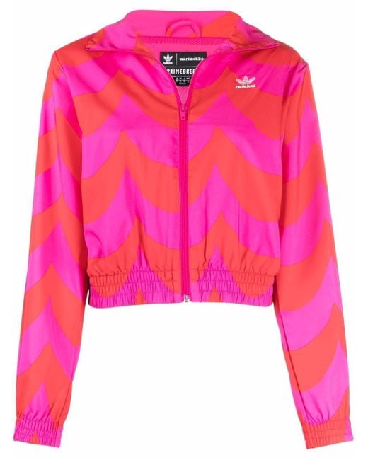 Chaqueta de chándal Marimekko Adidas de color Pink