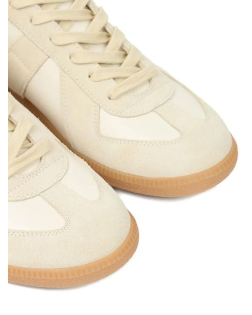Maison Margiela White Replica Leather Sneakers for men