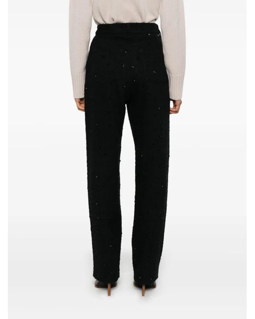 Golden Goose Deluxe Brand Black Crystal-Embellished Trousers