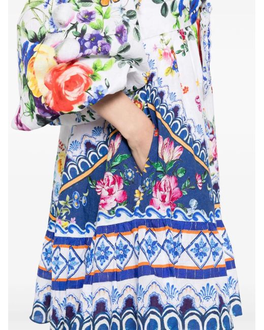 Camilla White Tiles Darls Blouson Dress