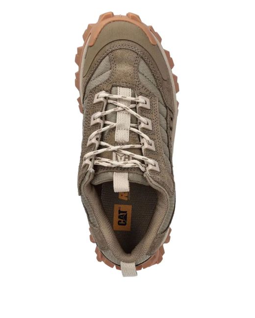 Caterpillar Brown Chunky Lace-Up Sneakers for men