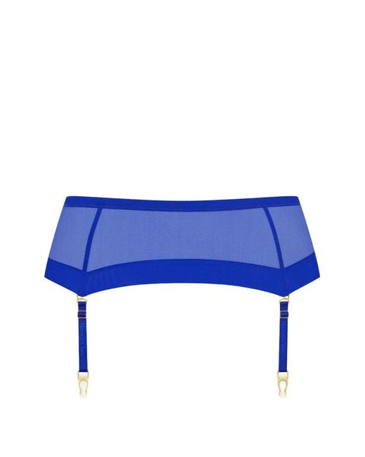 Maison Close Blue Corps À Corps Neon Garter Belt