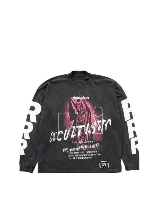 RRR123 Black Occultista Long-Sleeve T-Shirt for men