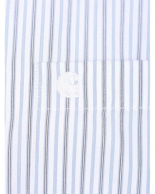 Carhartt White Keene Striped Shirt