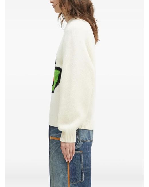 Pull Pop À Appliqué Floral KENZO en coloris Gray