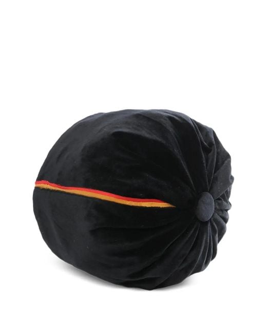 Commun's Black Button Trim Hat for men