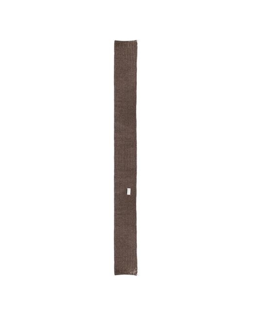 Maison Margiela White Ribbed Scarf for men