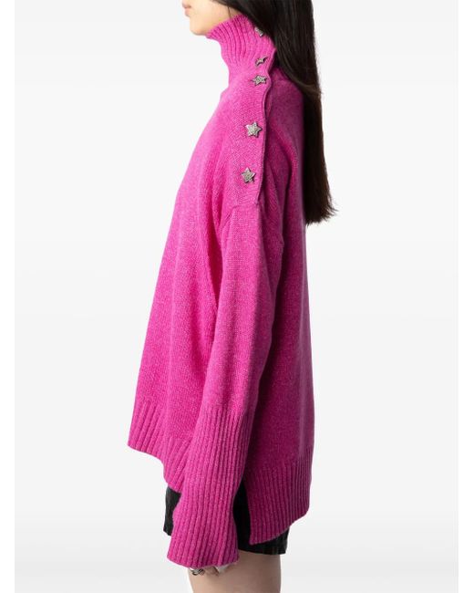 Zadig & Voltaire Pink Alma Bijoux Pullover