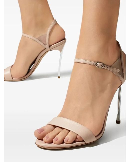 Casadei Pink 115Mm Blade V Celebrity Stiletto-Heel Sandals