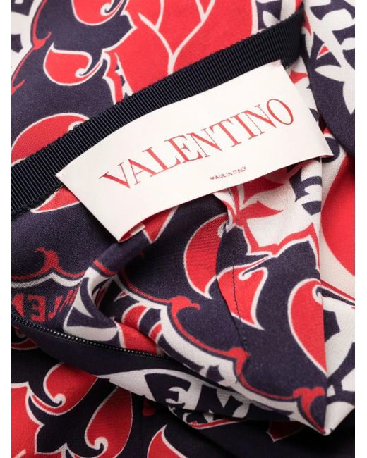 Valentino Garavani Red Archive Manifesto A-Line Dress