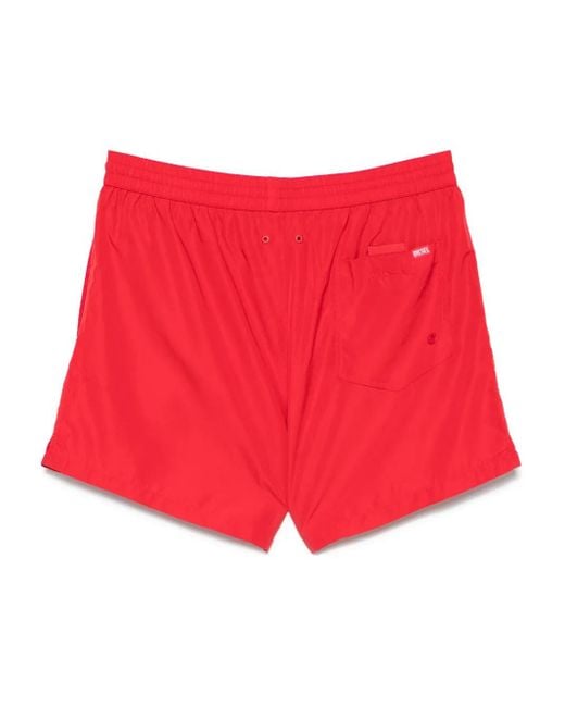 DIESEL Red Ken-37-D-Box Swim Shorts for men