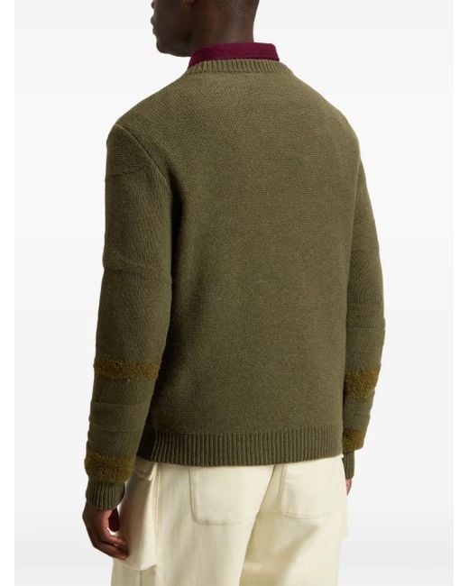 Woolrich Green Crew-Neck Sweater for men