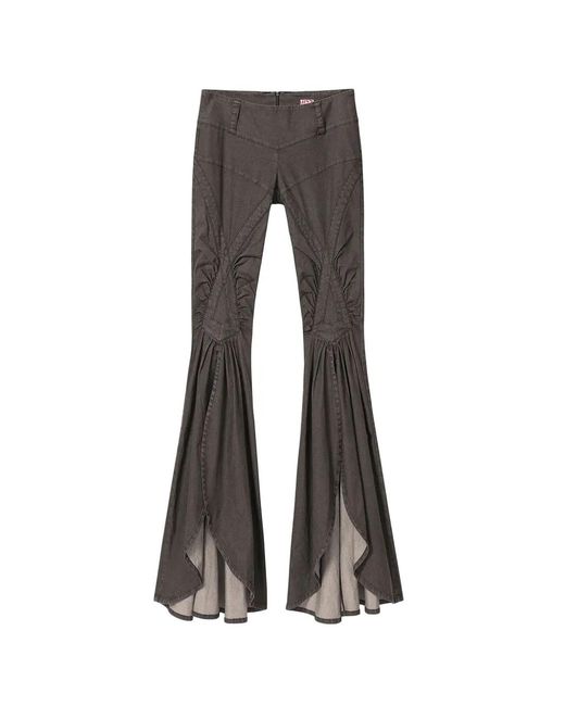 Miss Sixty Gray Ruched Flared Jeans
