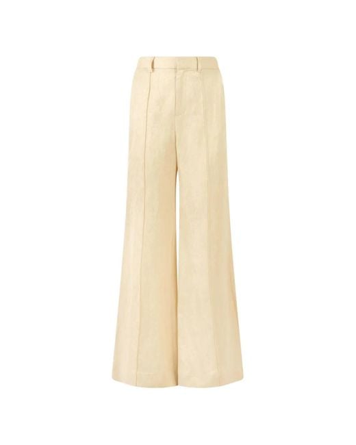 Rosie Assoulin White Concealed-Closure Palazzo Pants