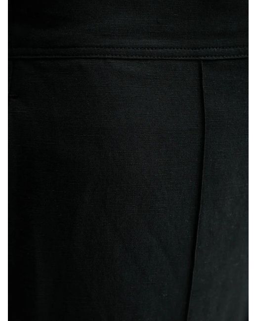 Samsøe & Samsøe Black Bundfaltenhose mit elastischem Bund