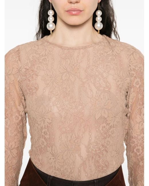 Zimmermann Natural Lace Bodysuit