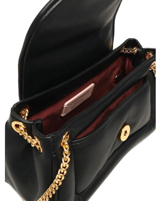Borsa A Spalla Con Placca Logo di Coccinelle in Black