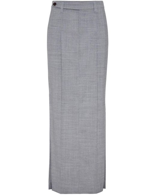 Falda larga Brunello Cucinelli de color Gray