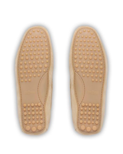 Car Shoe Wildleder-Loafer mit Pelzfutter in White für Herren
