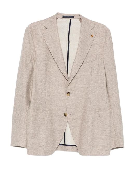 Latorre Natural Lapel-Pin Single-Breasted Blazer for men