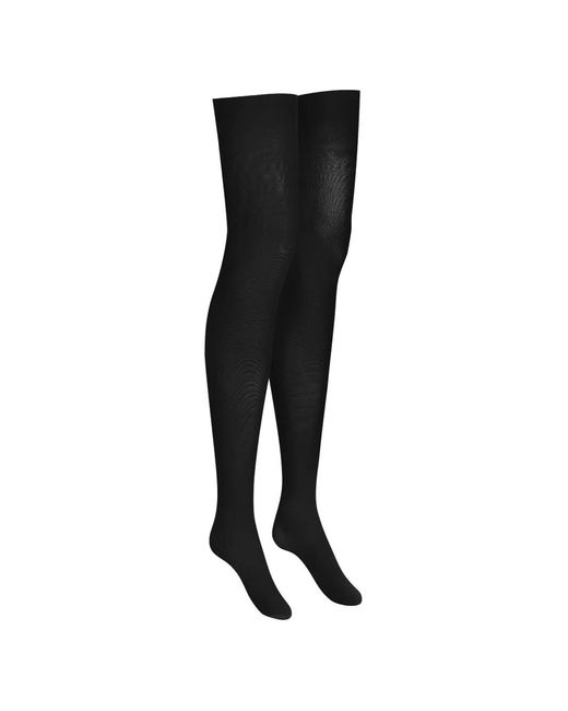 Maison Close Black Cut And Curled Stockings