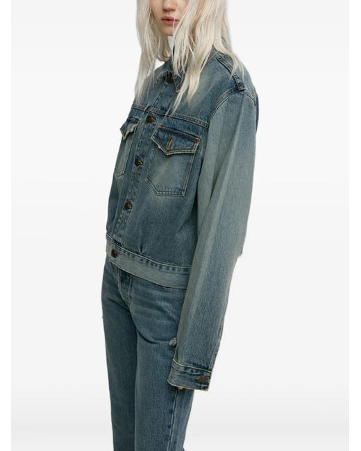 Mainless Gerafeld Denim Jack in het Blue
