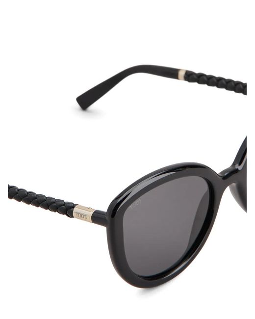 Tod's Gray Logo-Engraved Sunglasses