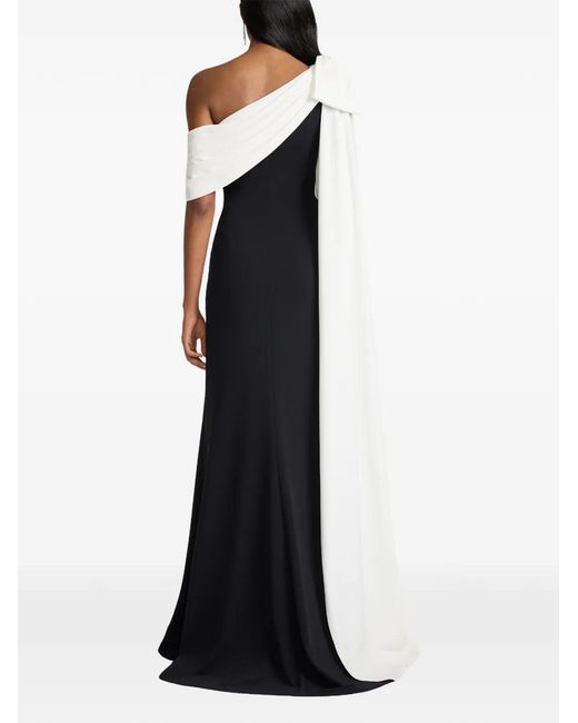 Tadashi Shoji Black One-Shoulder Maxi Dress