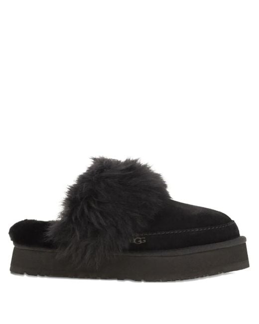 Ugg Black Disquette Chalet Mules