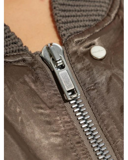 Rick Owens Brown "Secchia Flight"Padded Jacket